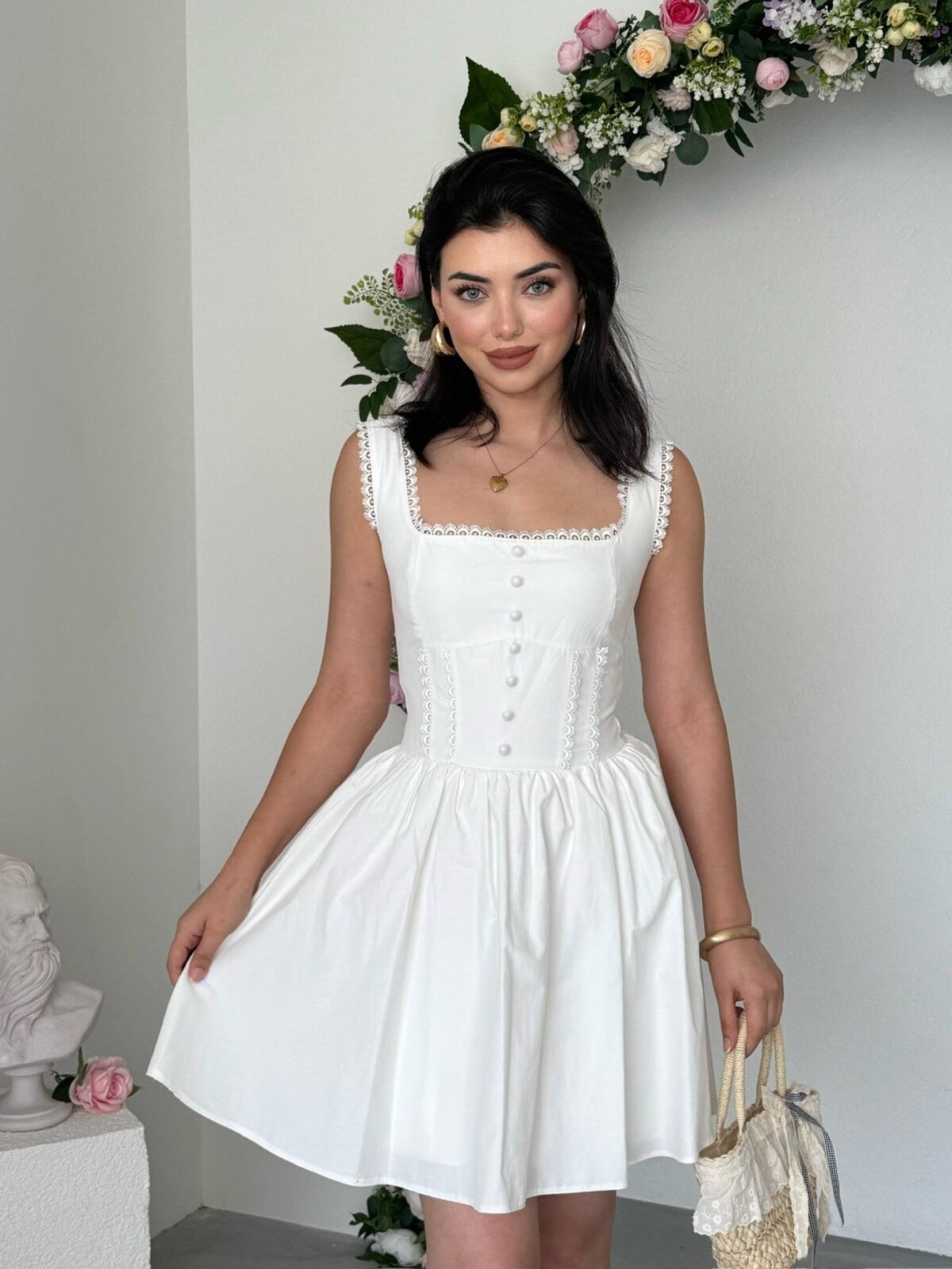 Rochie Joyo cu detalii nasturi