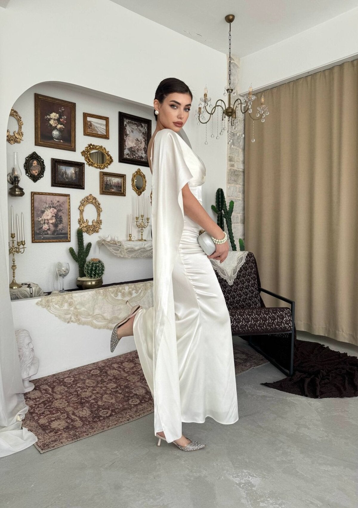 Rochie Junas cu detaliu la guler