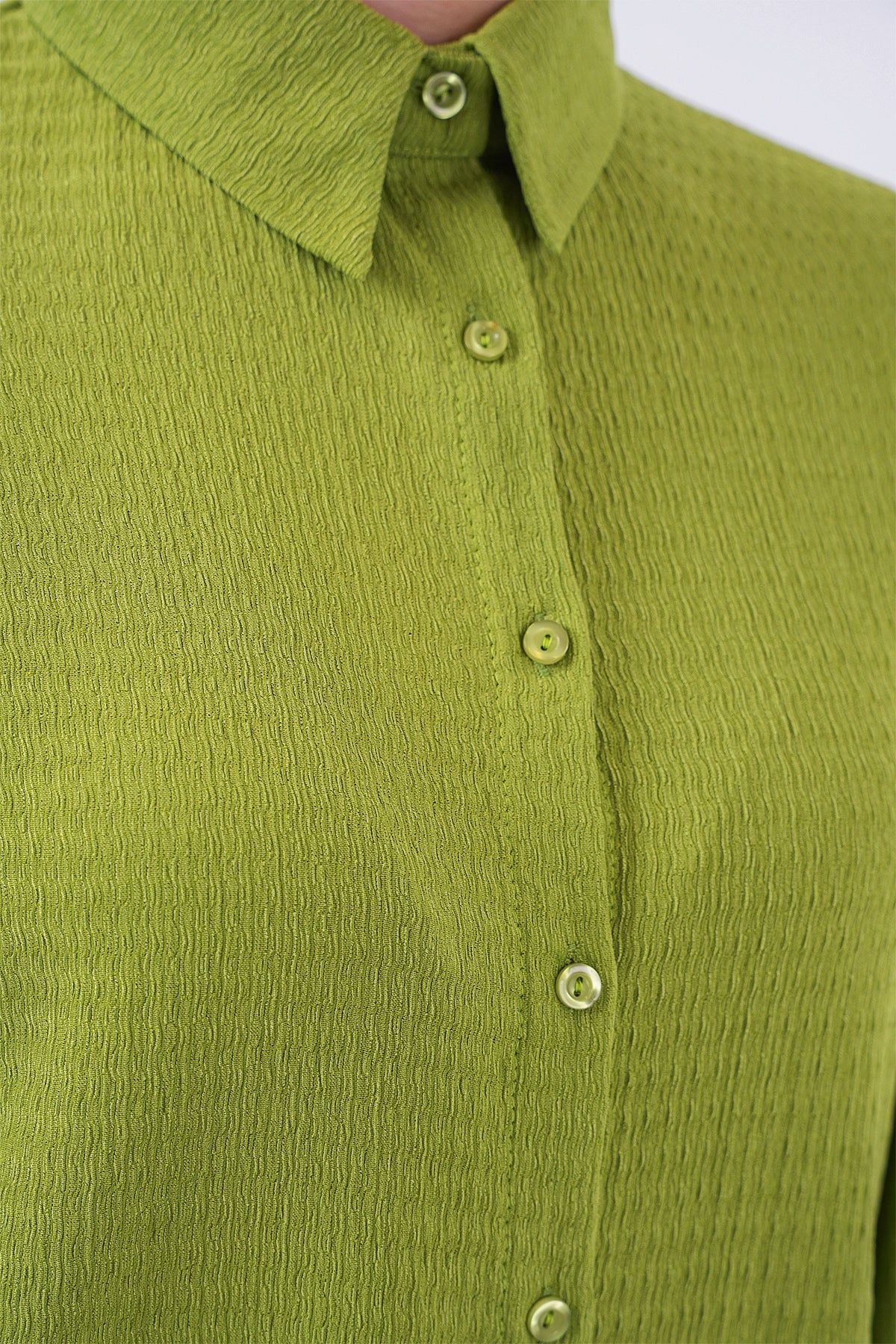 Set tricotat de modestie 6711 - Verde deschis