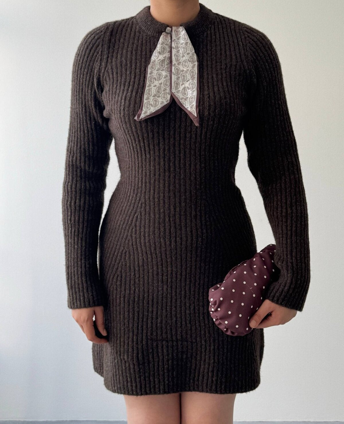 Rochie Keans cu detaliu de eșarfă