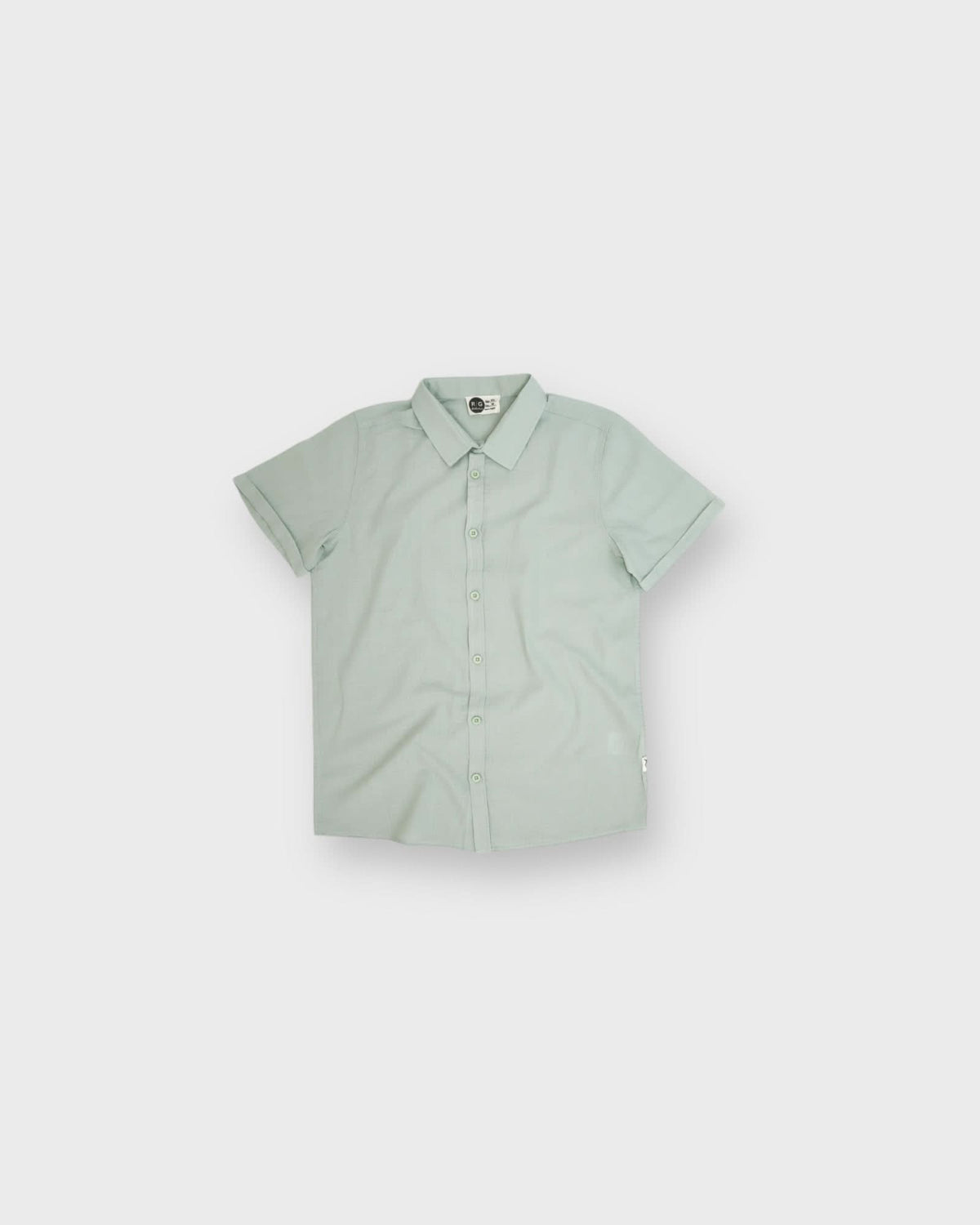Tricou cu mânecă scurtă din in pentru copii, 100% in, 3–9 ani | RG1570 - MENTĂ