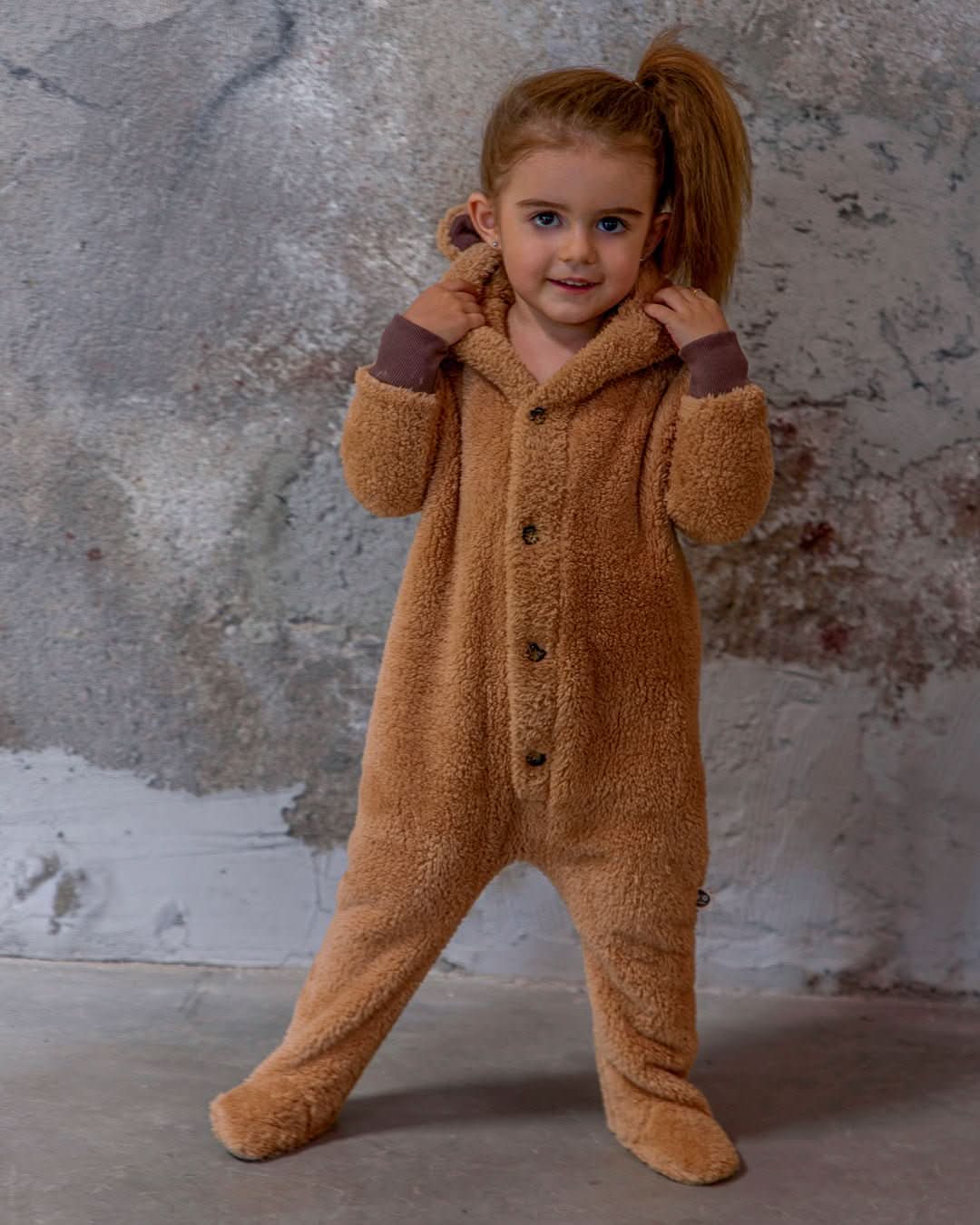Kulak Detaylı Kapüşonlu Kışlık Bebek Tulumu | 6 Ay–4 Yaş | RG Brand | RG257 - HAKİ