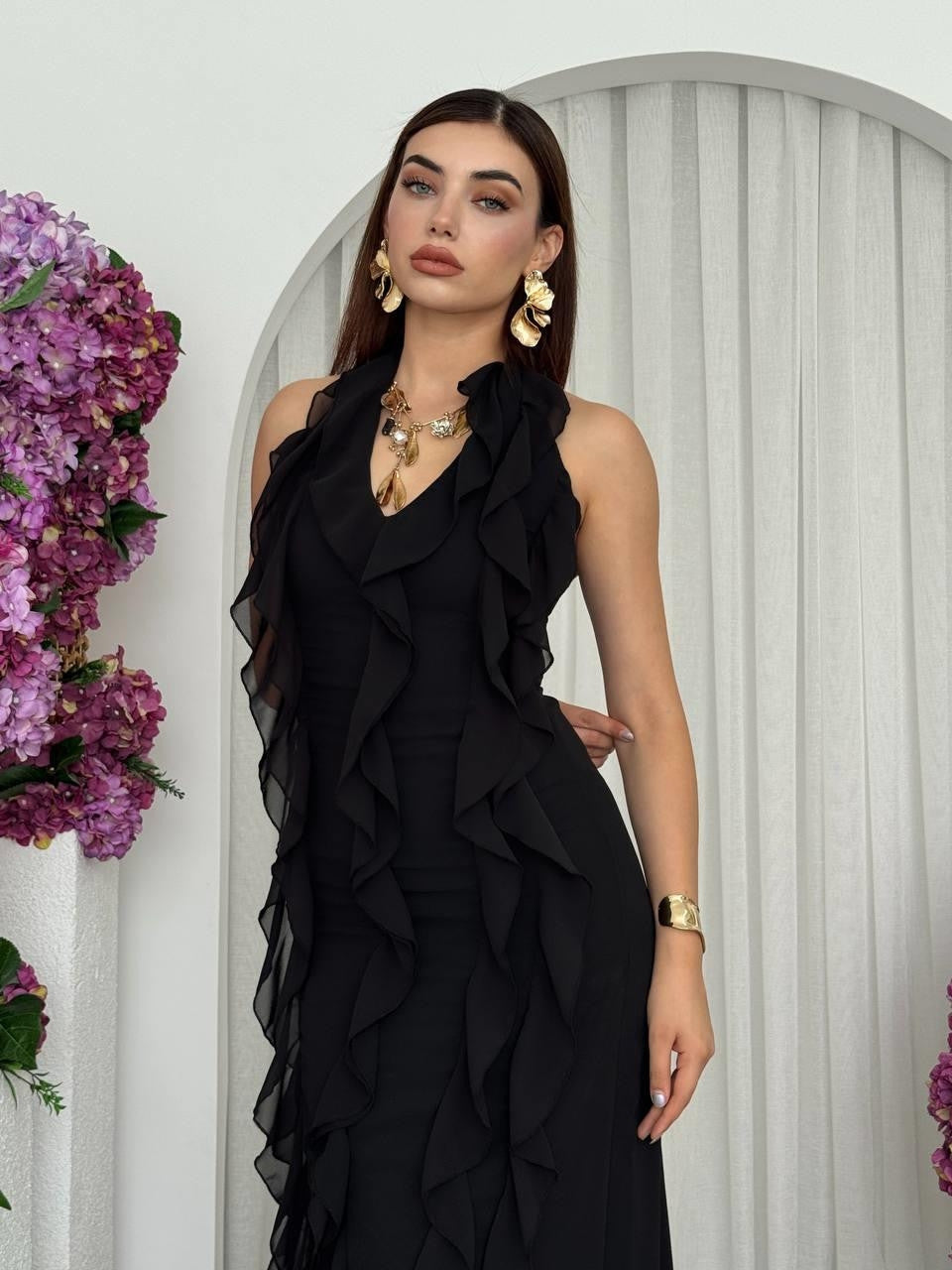 Rochie cu volane Lea