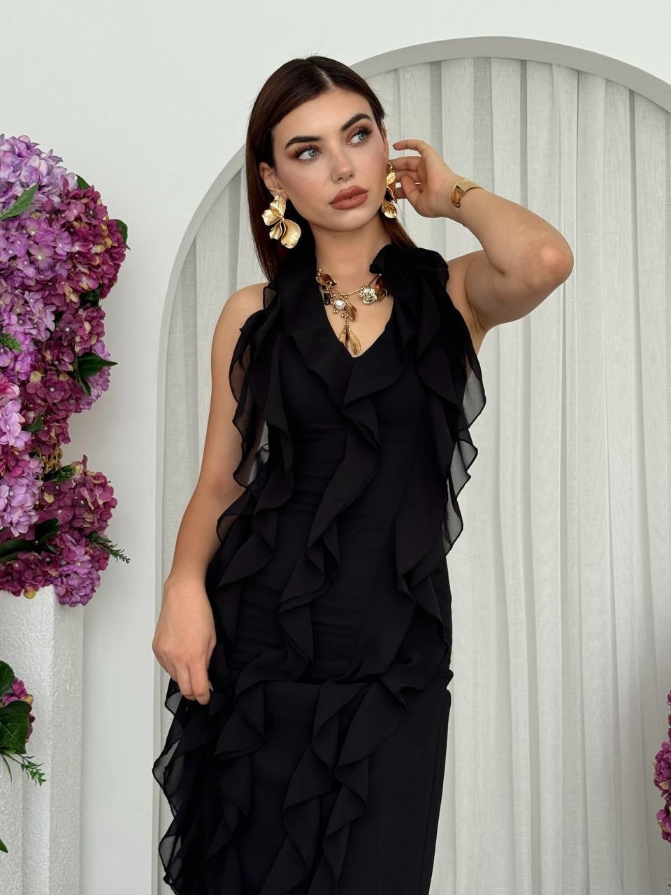 Rochie cu volane Lea