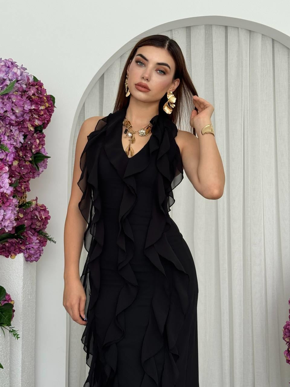 Rochie cu volane Lea