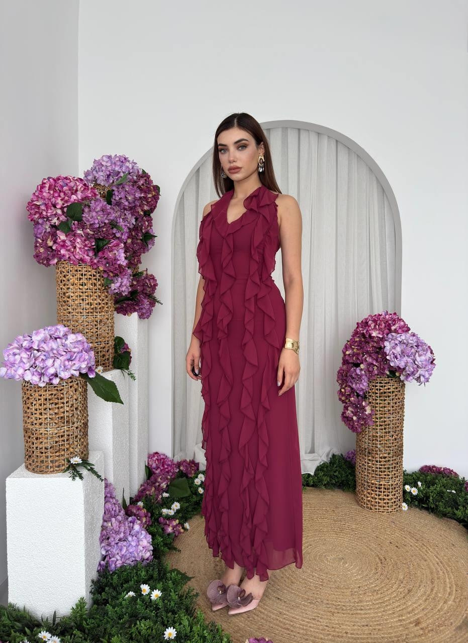 Lea Fırfırlı Elbise