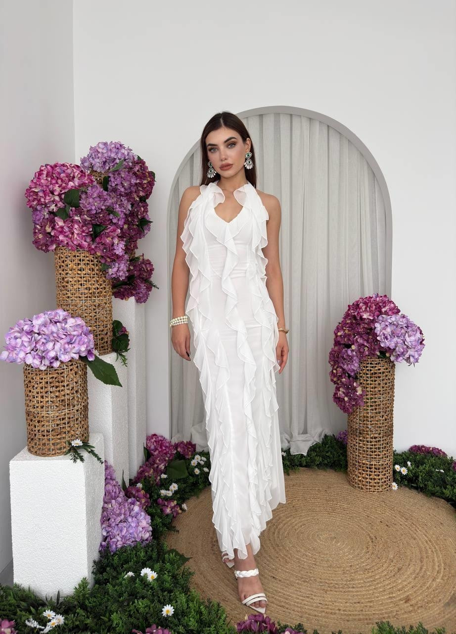 Lea Fırfırlı Elbise