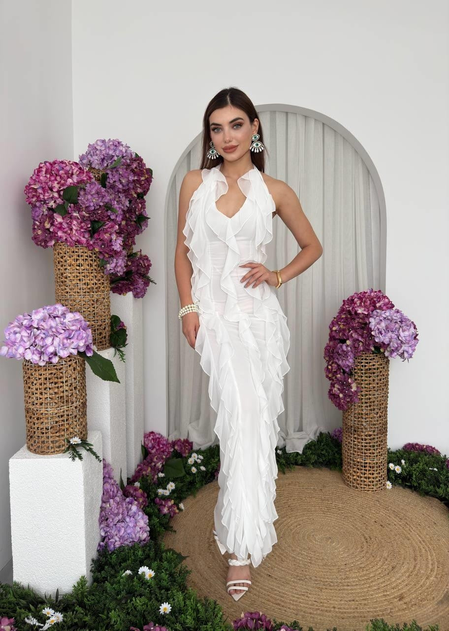 Lea Fırfırlı Elbise