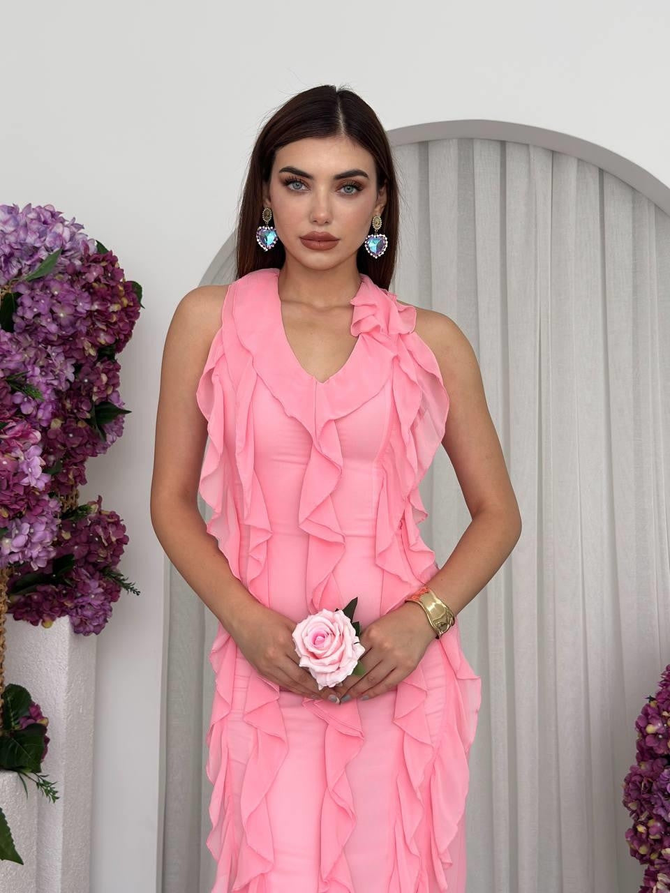 Rochie Lea cu volane