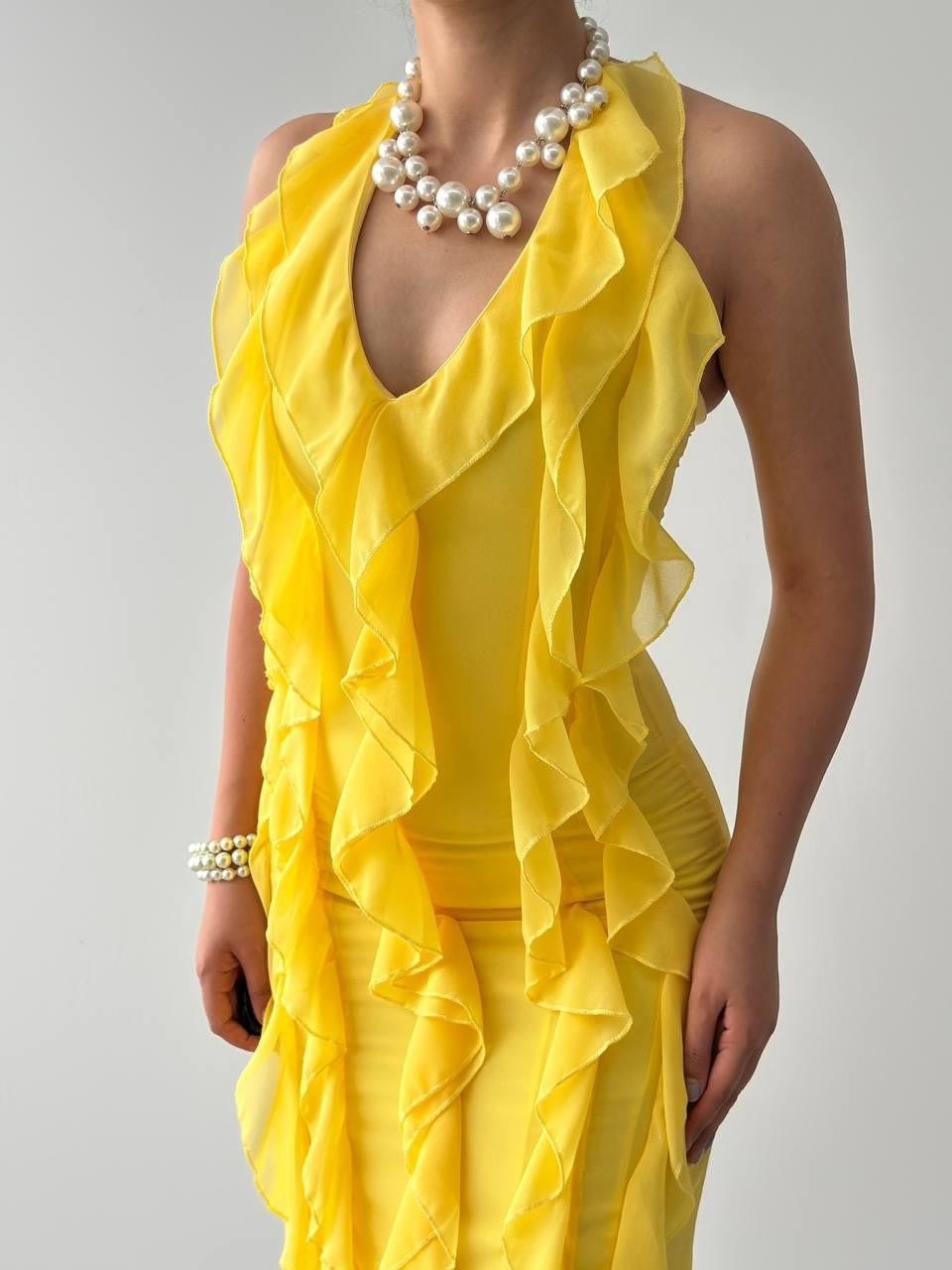 Rochie Lea cu volane