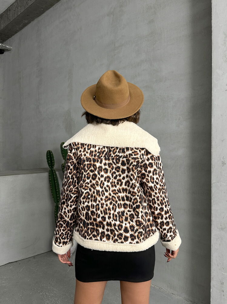 Paltoane de pluș en-gros - Leopard D1