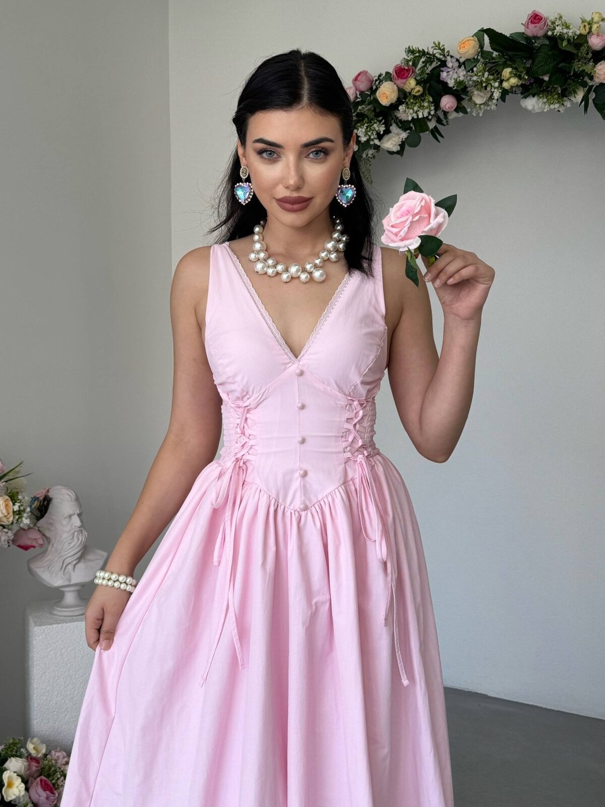 Rochie Mahus cu detalii nasturi