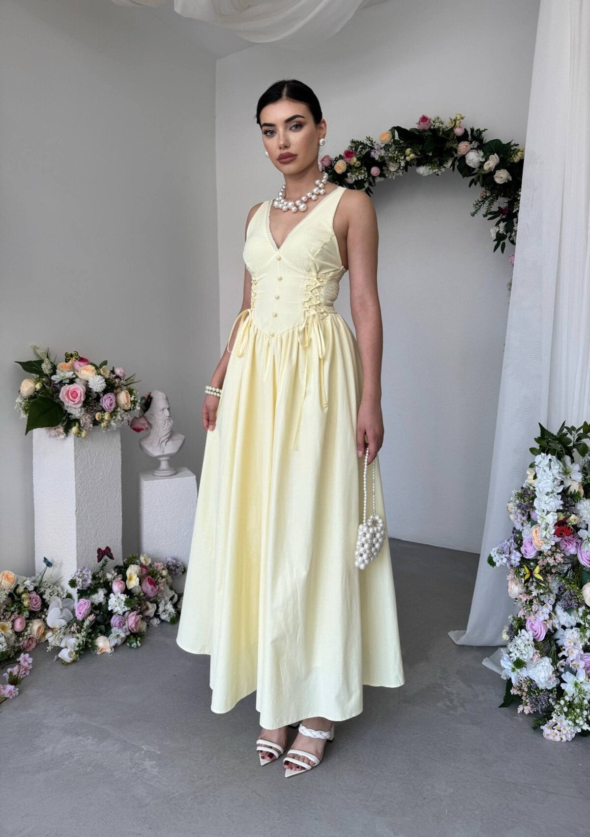 Rochie Mahus cu detalii nasturi