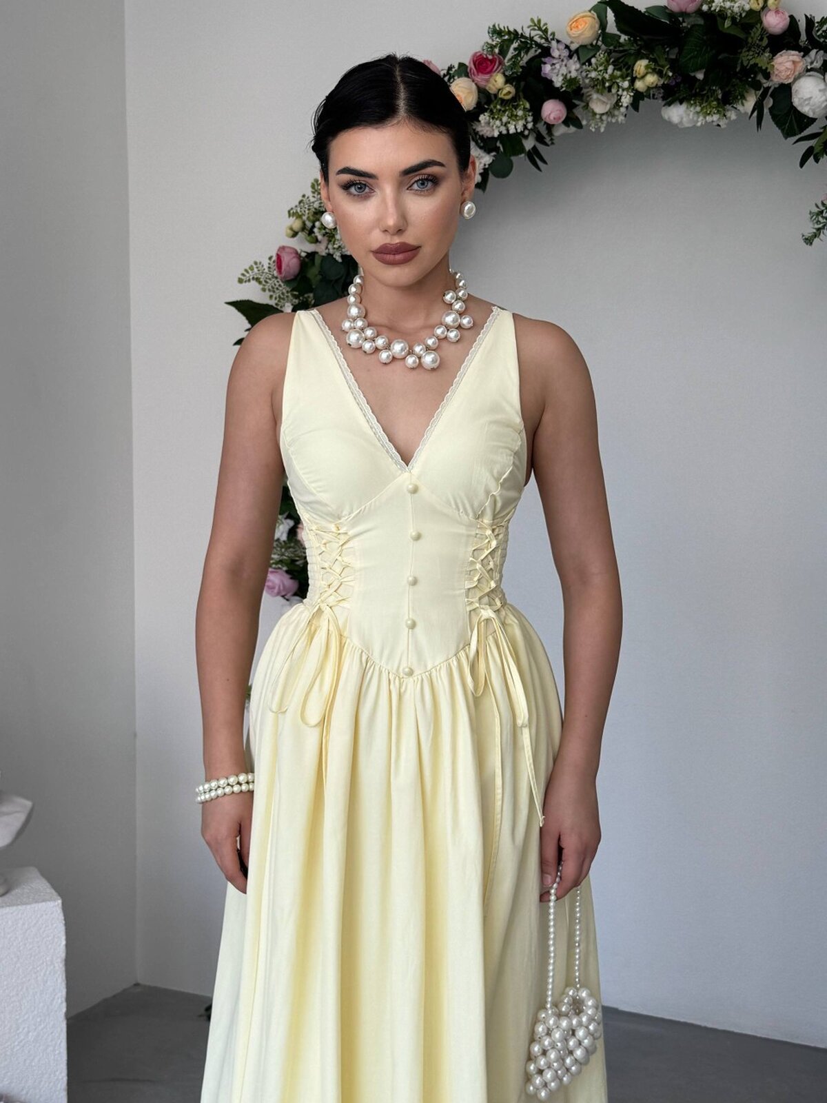 Rochie Mahus cu detalii nasturi