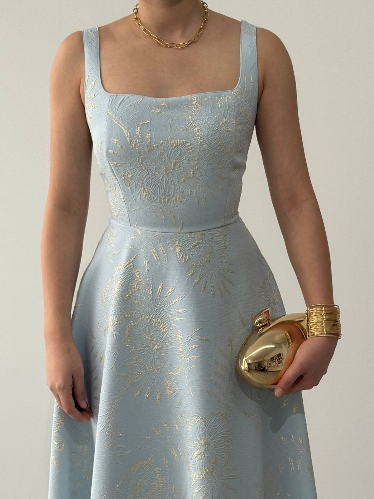 Rochie Midi Manșete