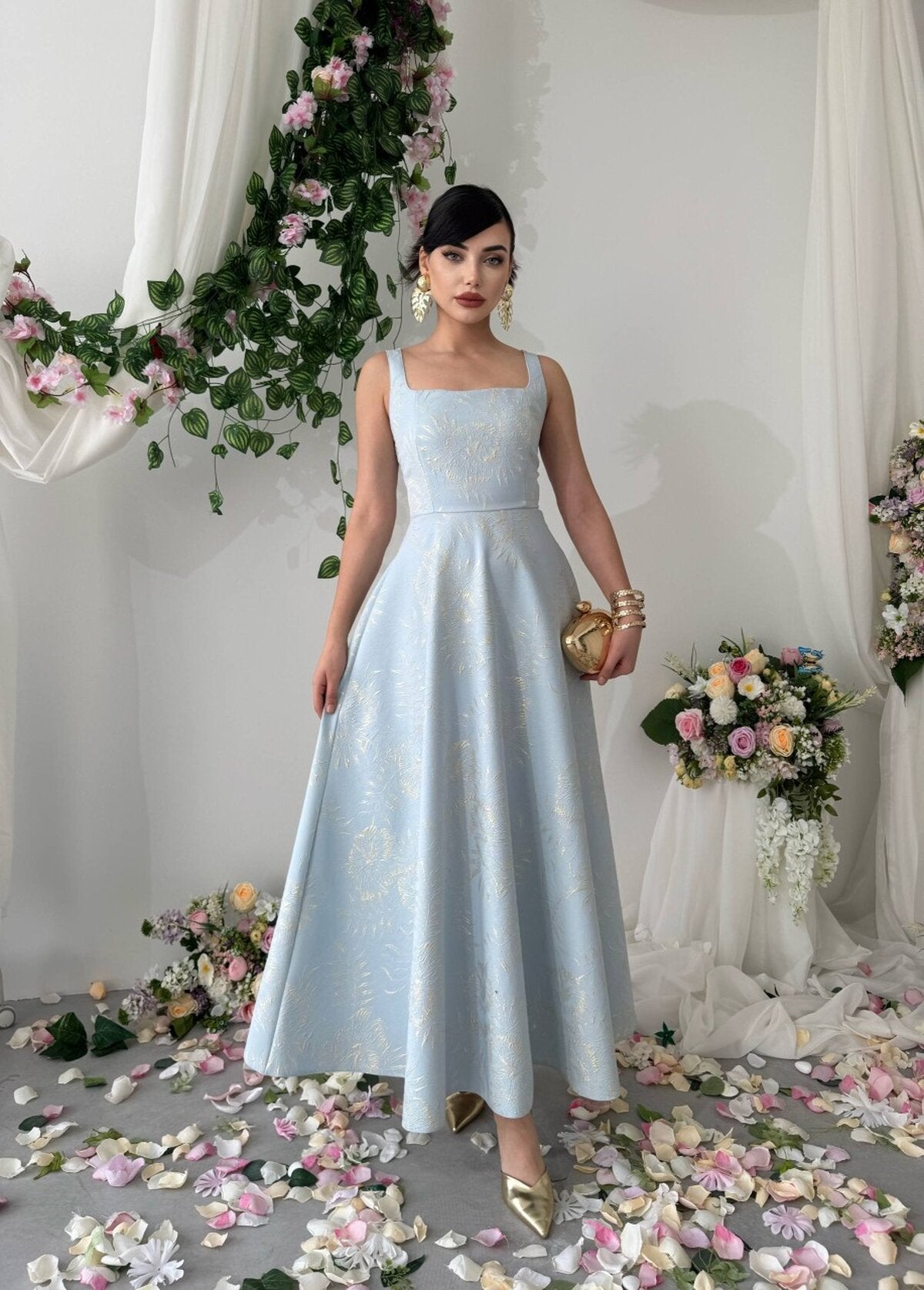 Rochie Midi Manșete