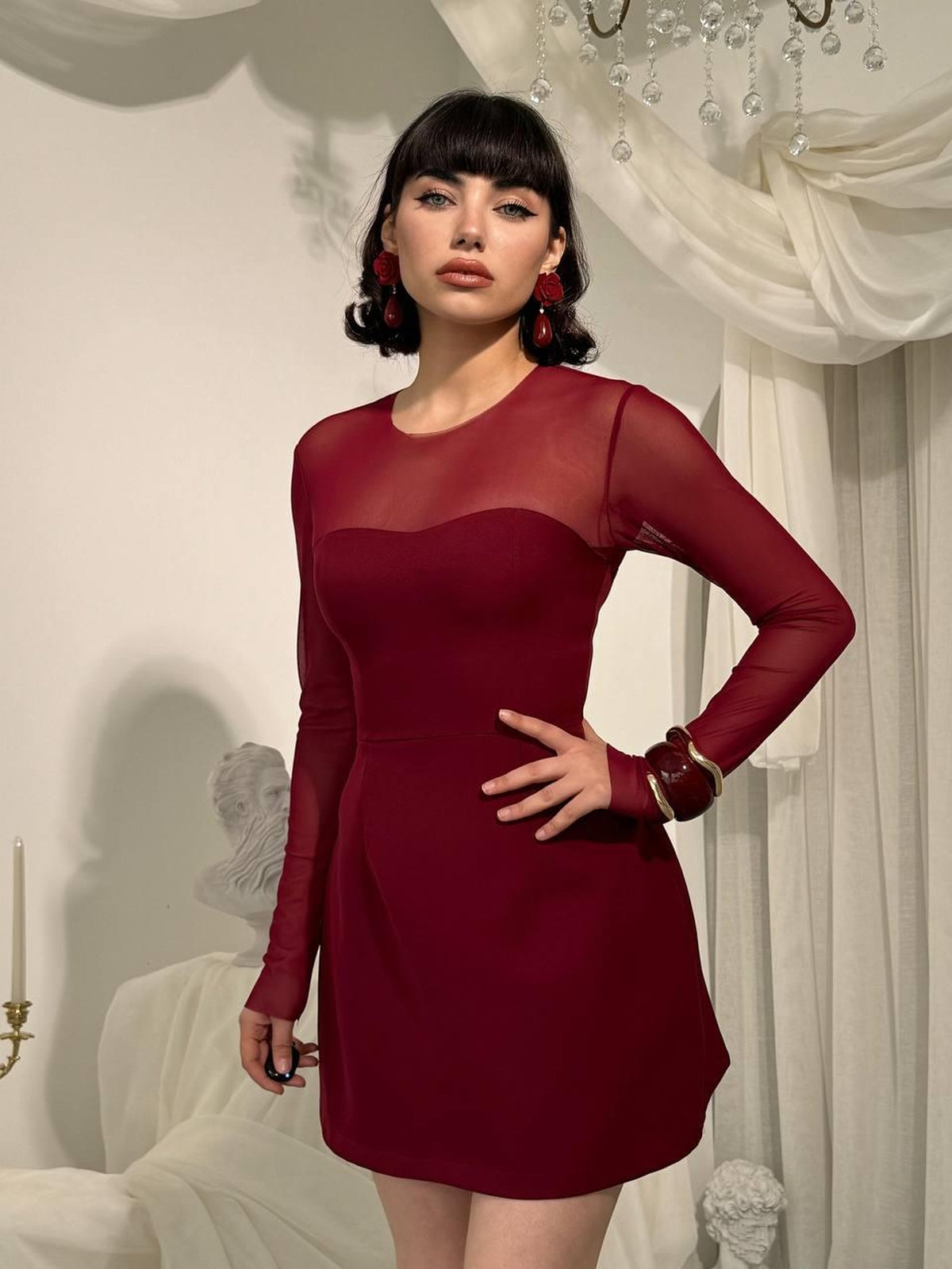 Rochie transparentă Nessa