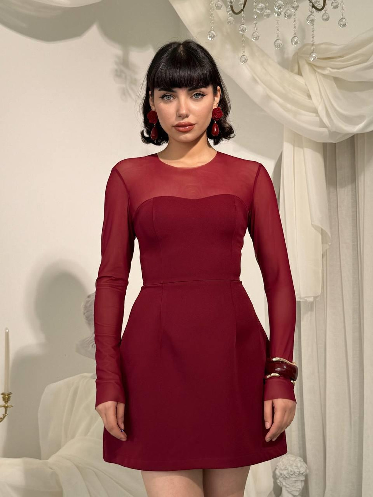 Rochie transparentă Nessa
