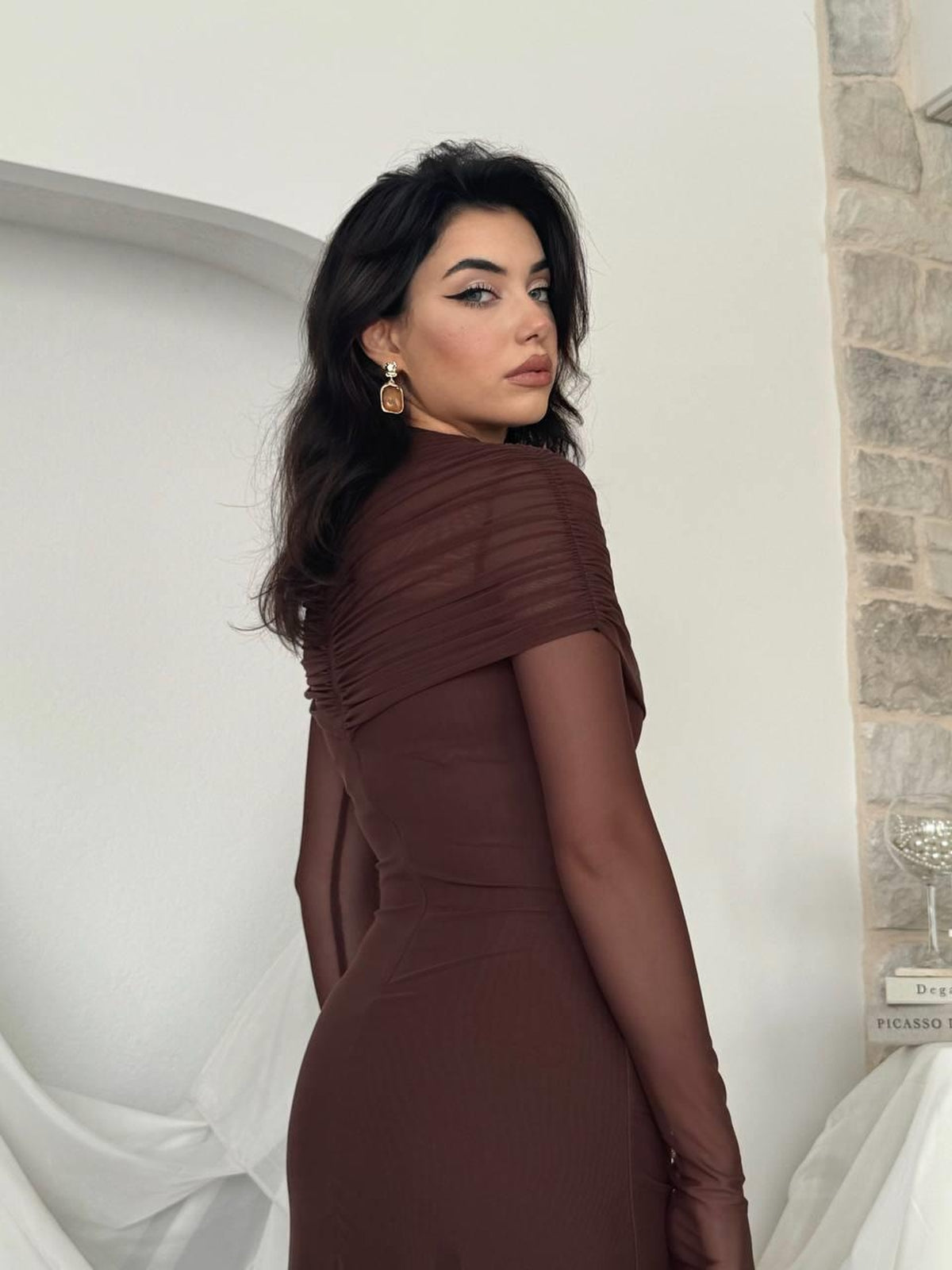 Novia Büzgülü Elbise