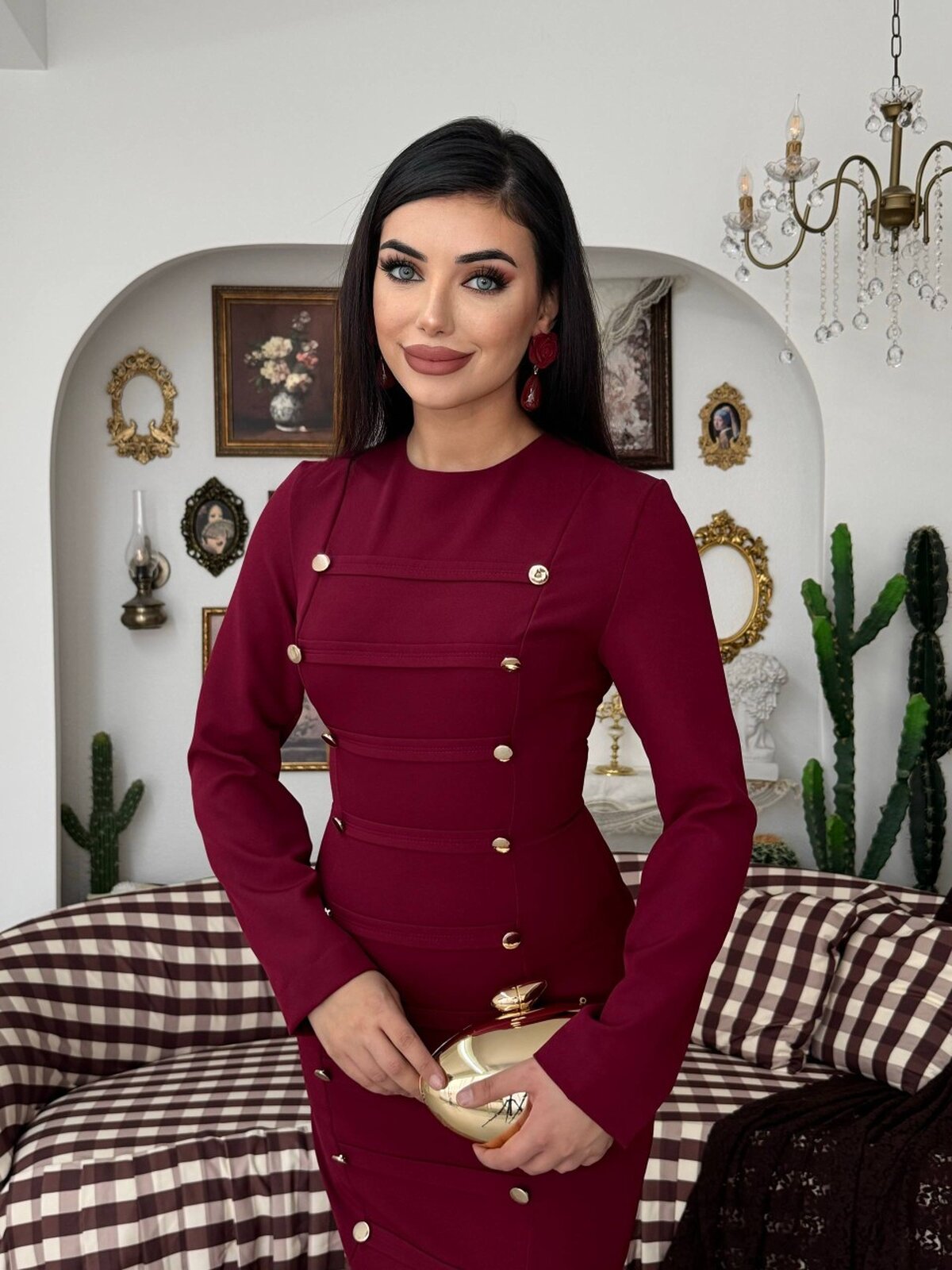 Rochie midi Nuye