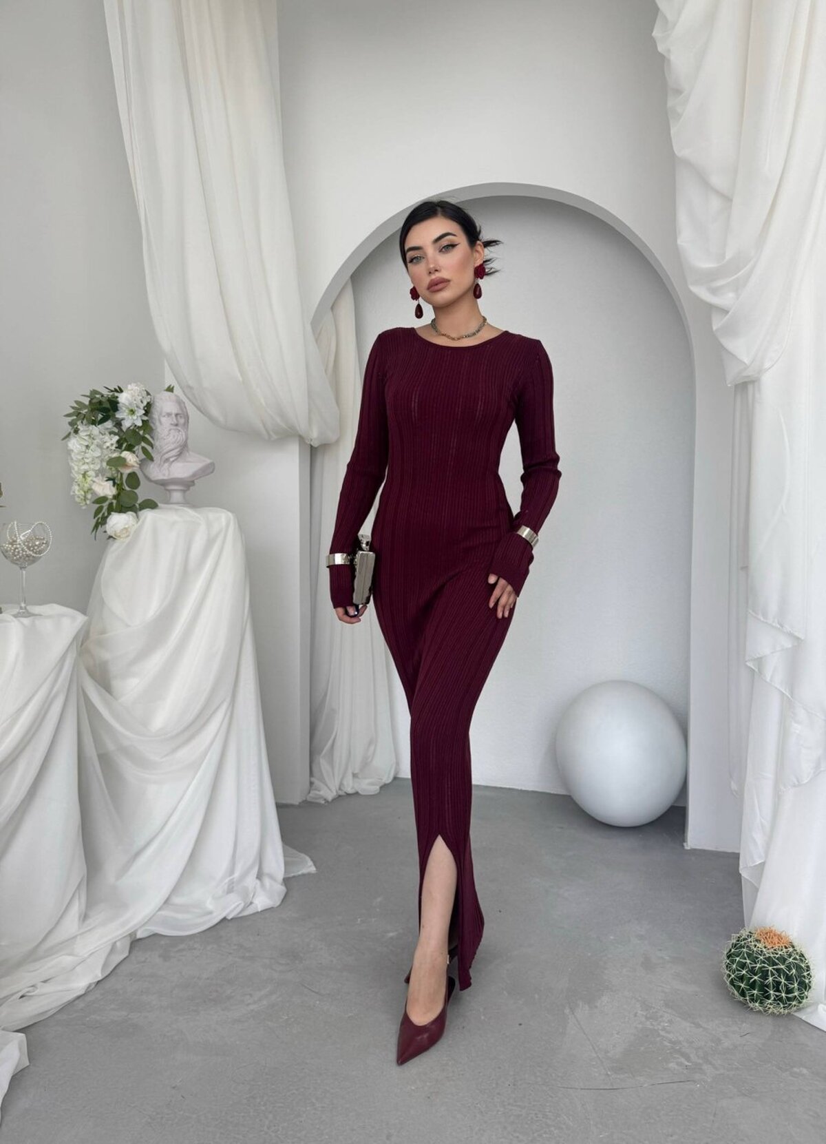 Rochie Olersan cu nod la spate