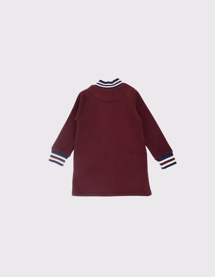 Kız Çocuk Önden Çıtçıtlı Kolej Ceketi | 3–9 Yaş | RG Brand | RG1497 - BORDO