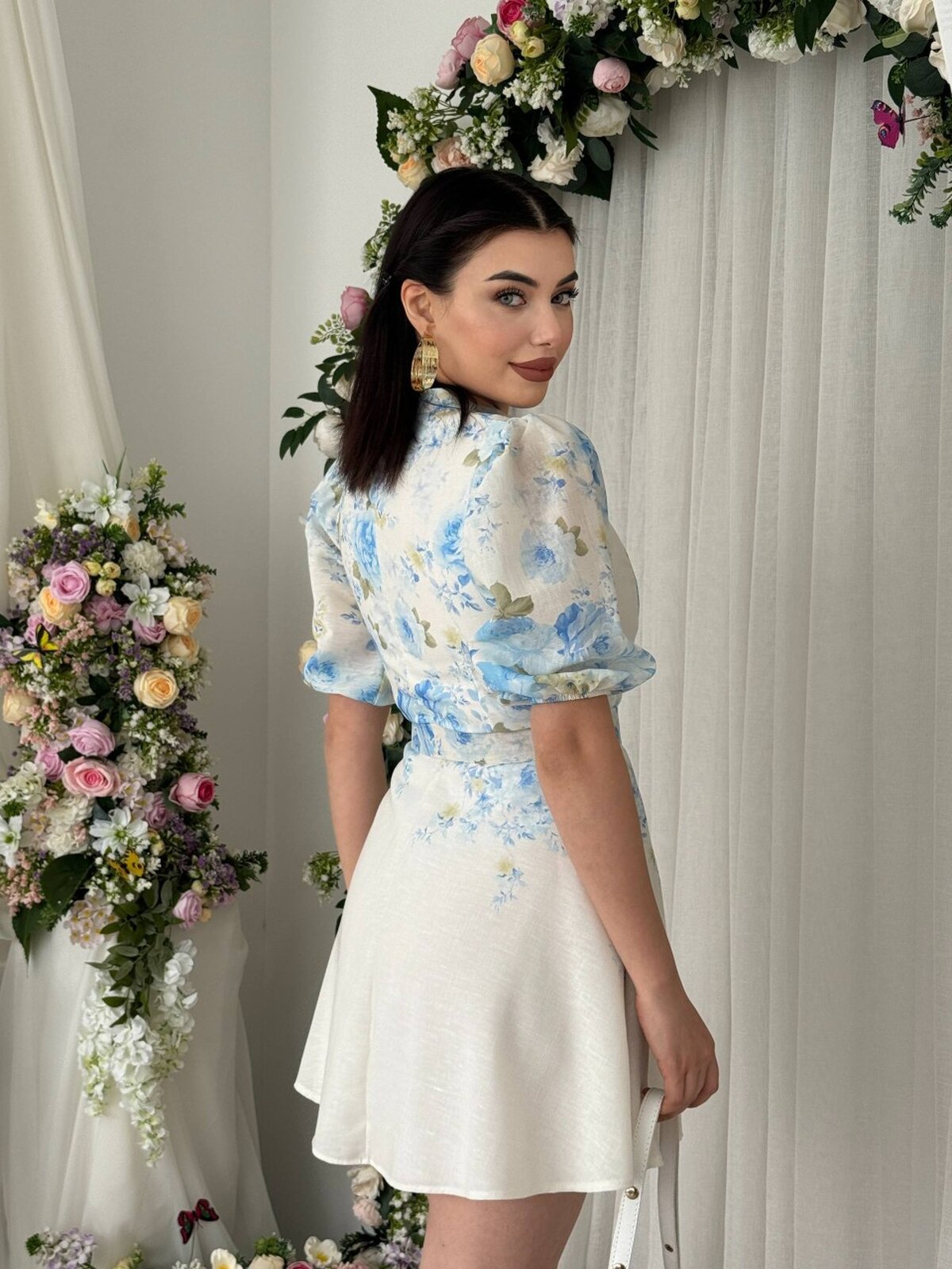 Rochie din Pană cu Detaliu Curea