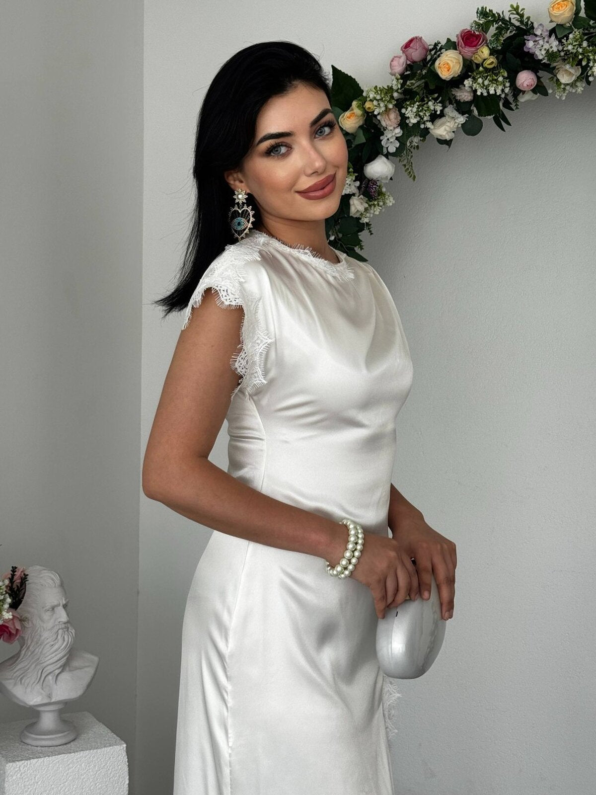 Rochie cu detaliu șliț Peam