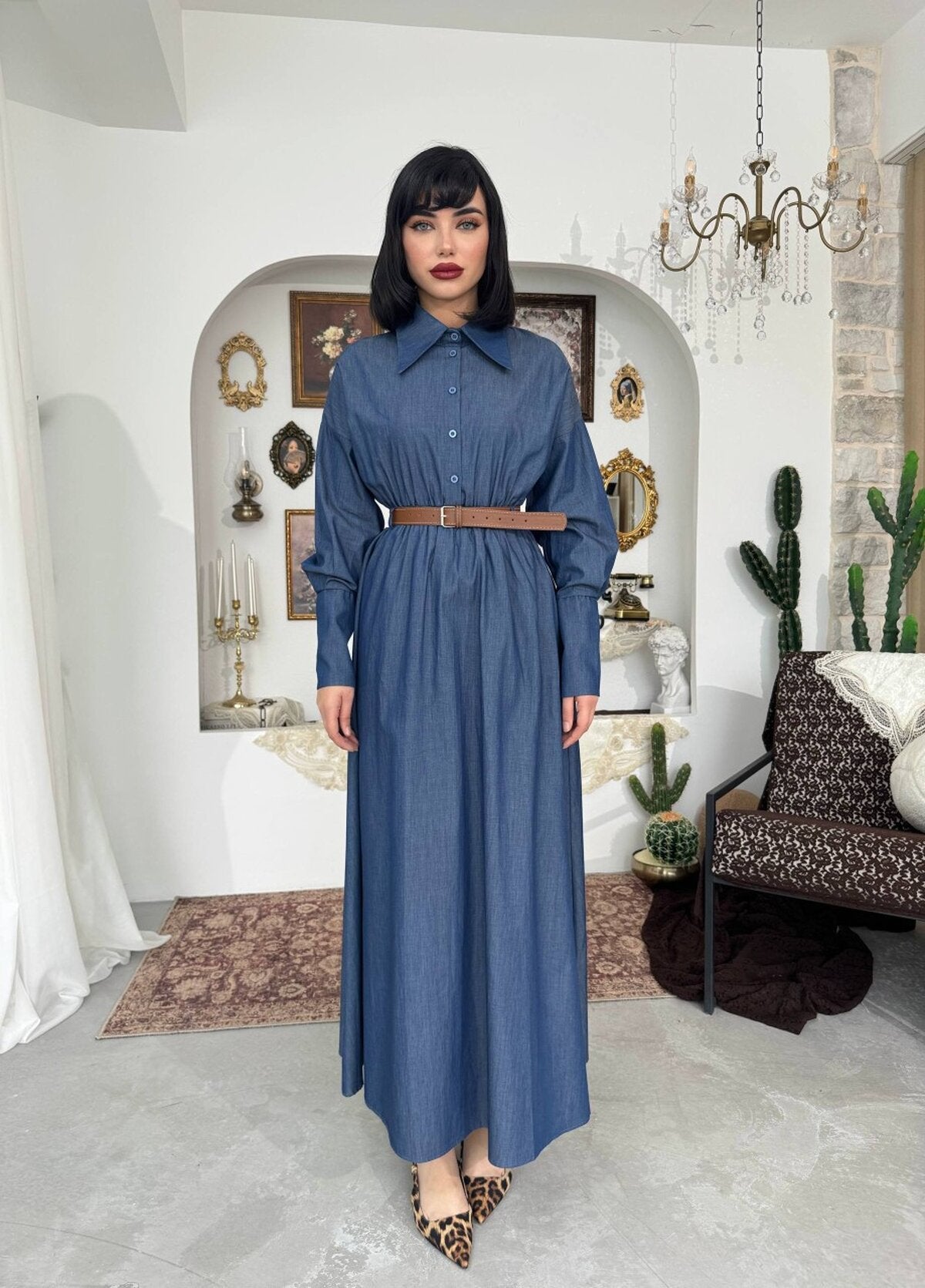 Peju Denim Elbise
