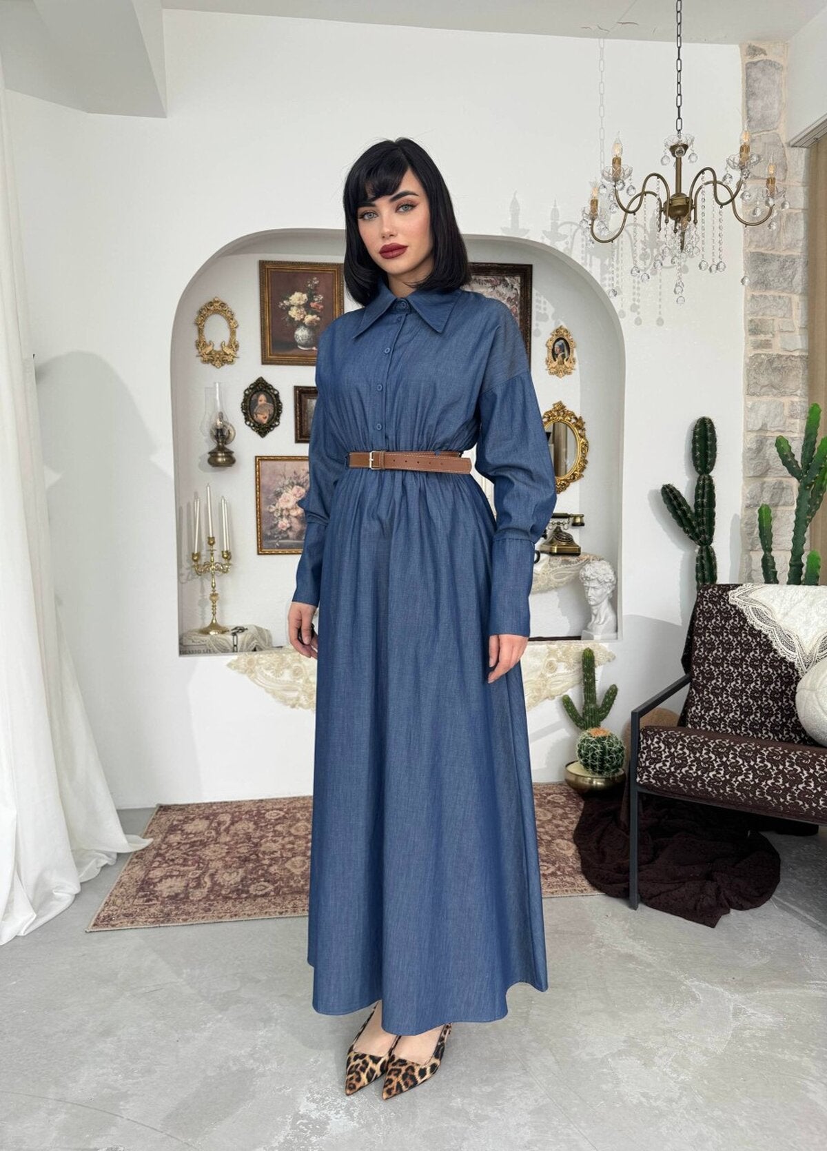 Peju Denim Elbise