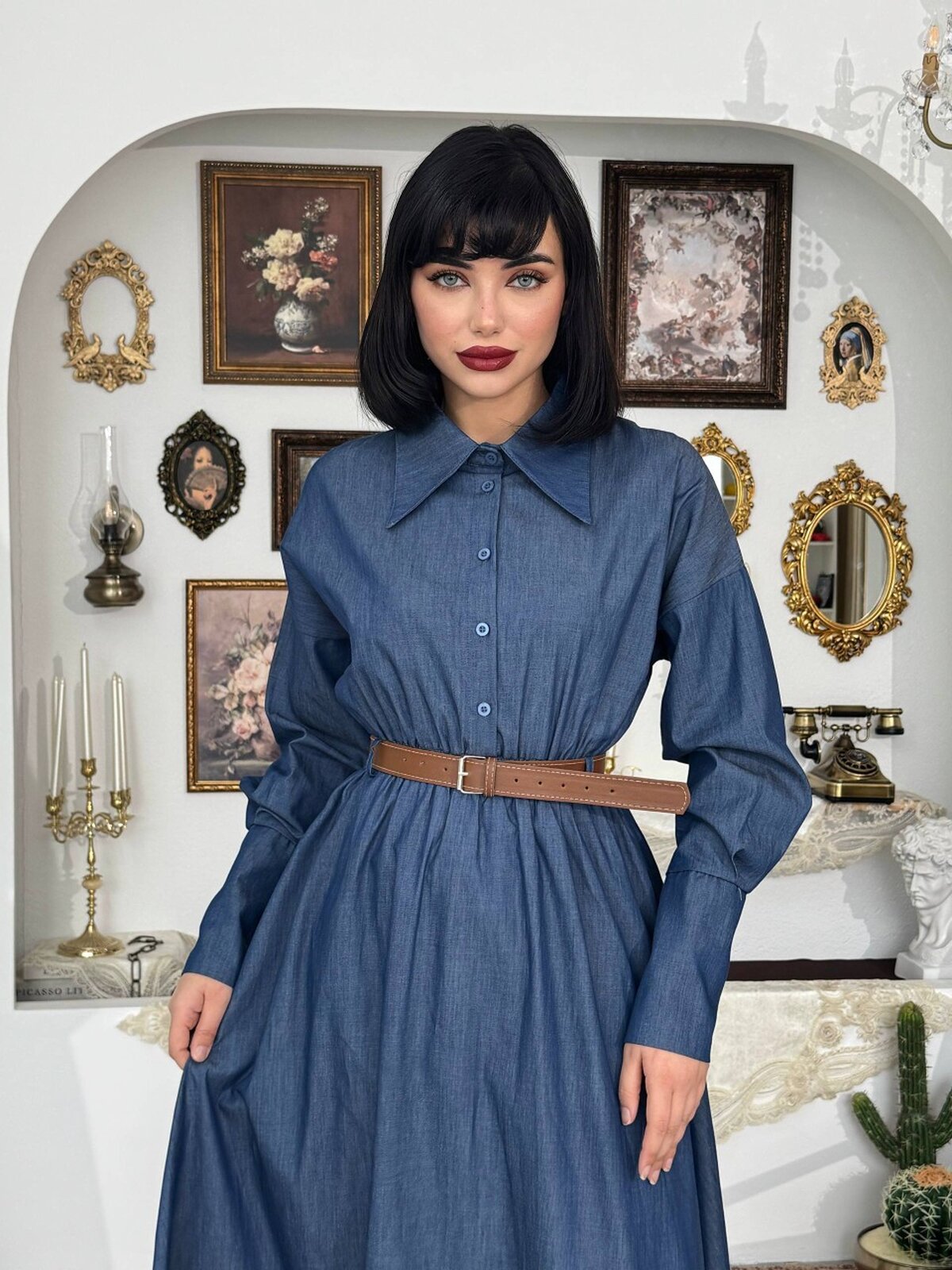 Peju Denim Elbise