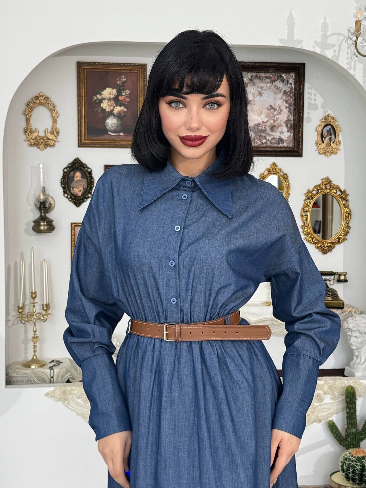 Peju Denim Elbise