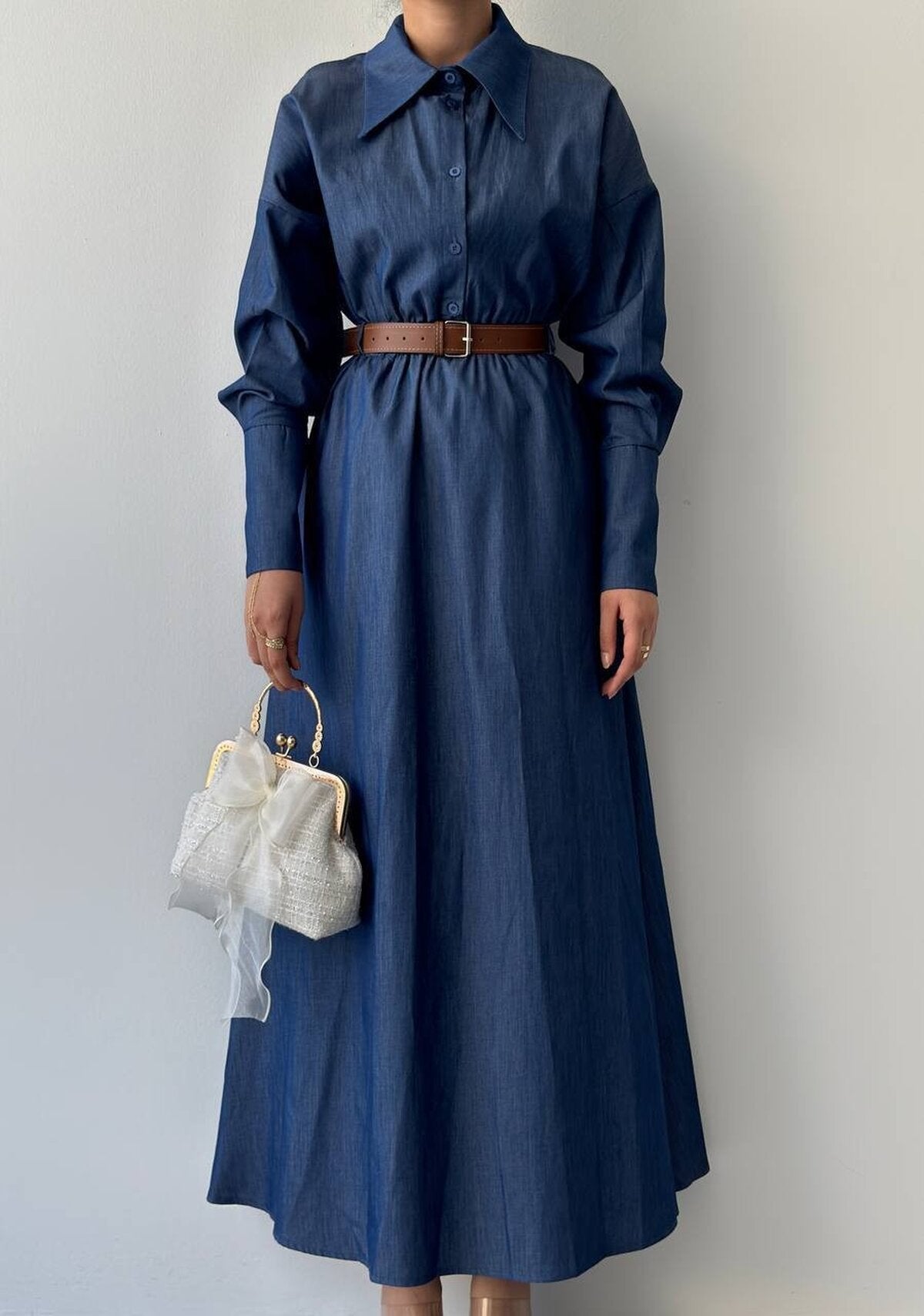 Peju Denim Elbise