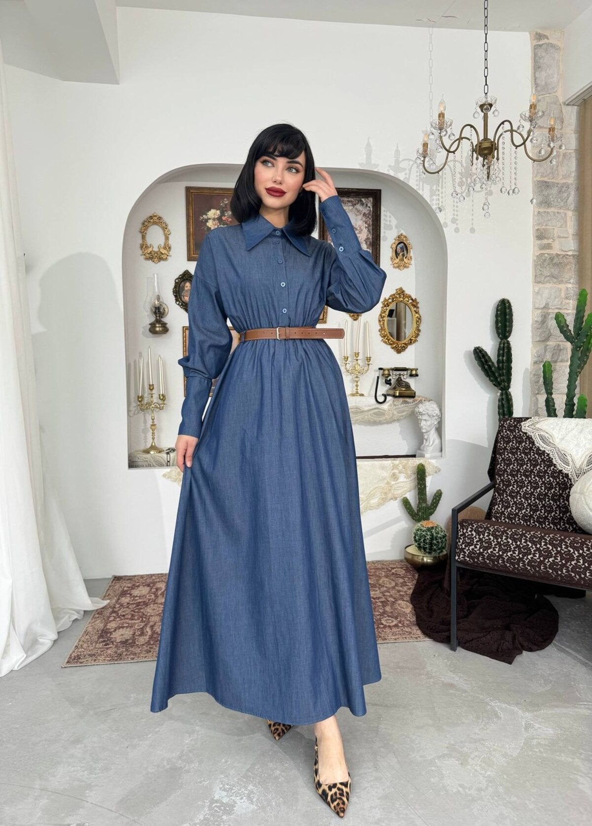 Peju Denim Elbise