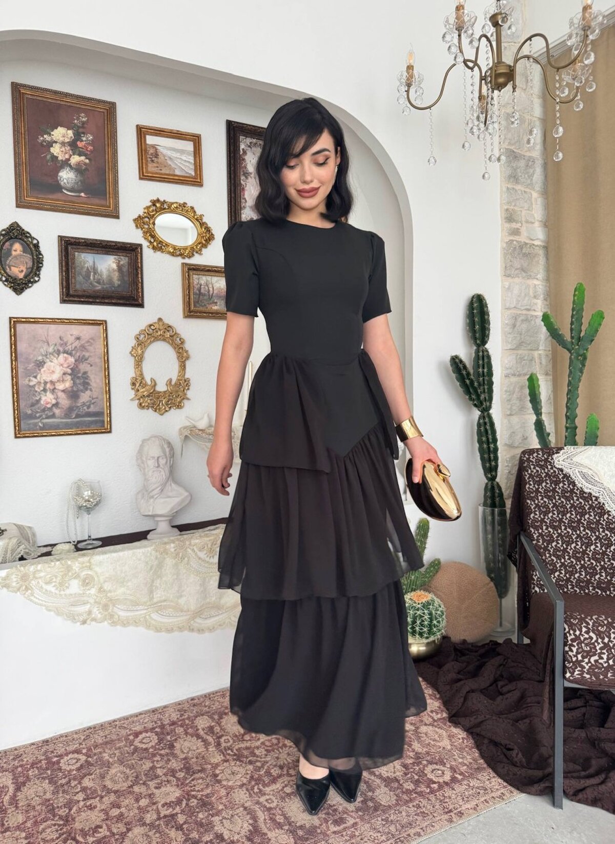 Rochie Pola cu detalii tip corset la spate