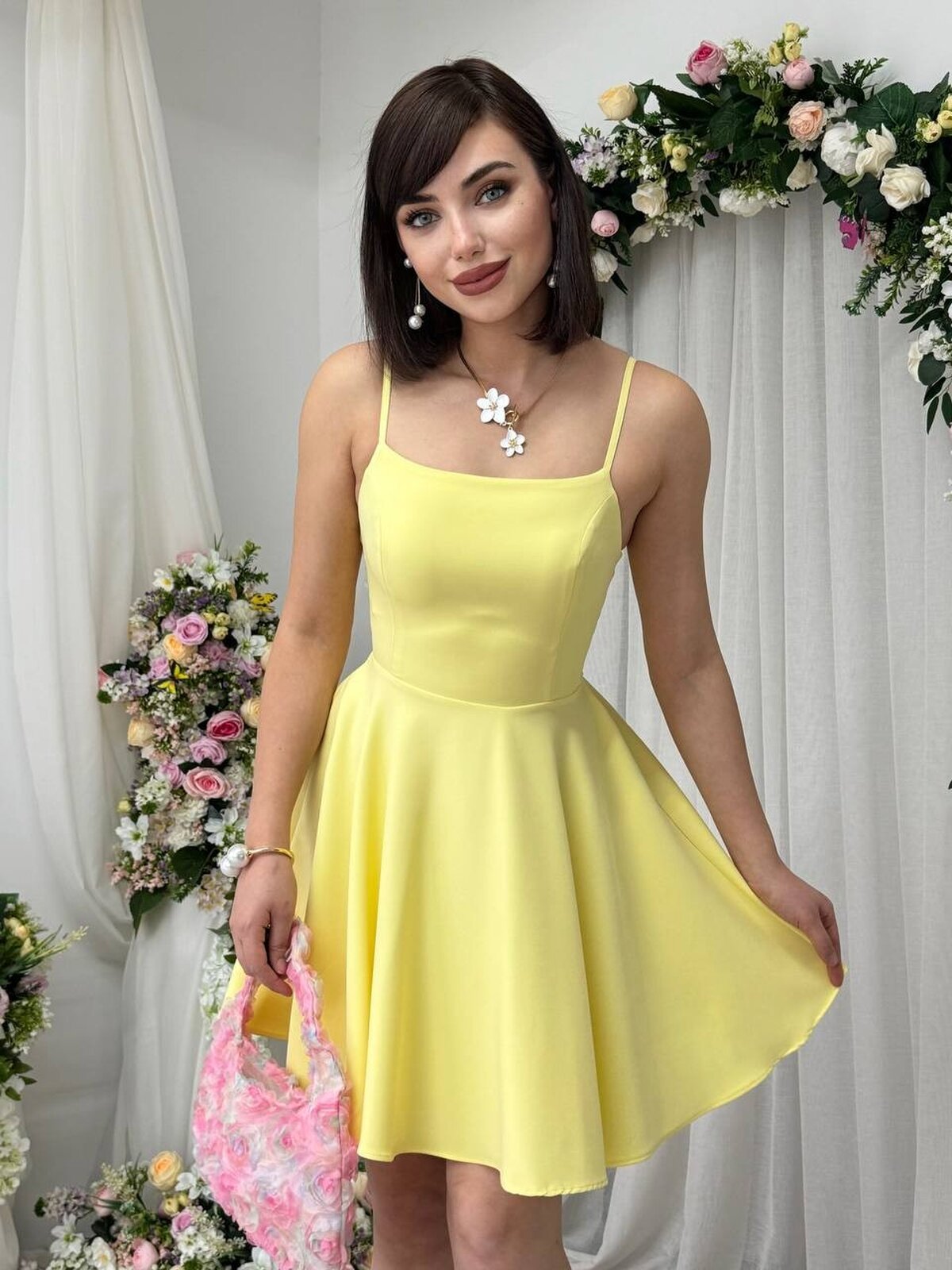 Rochie Pole cu bretele subțiri