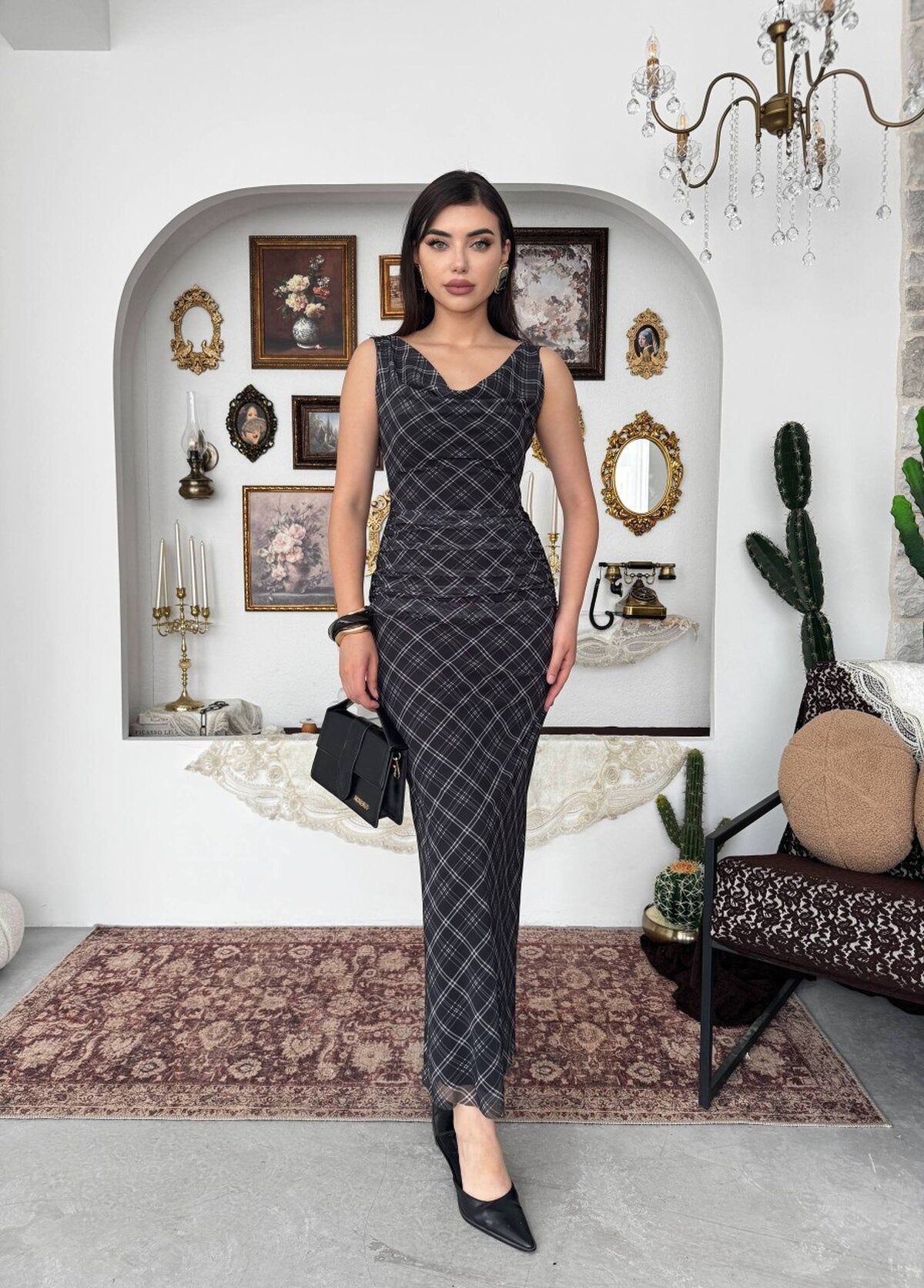 Pony Midi Elbise