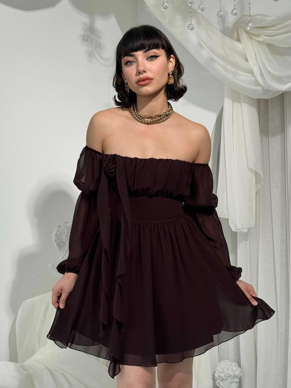 Rochie fără bretele Pure