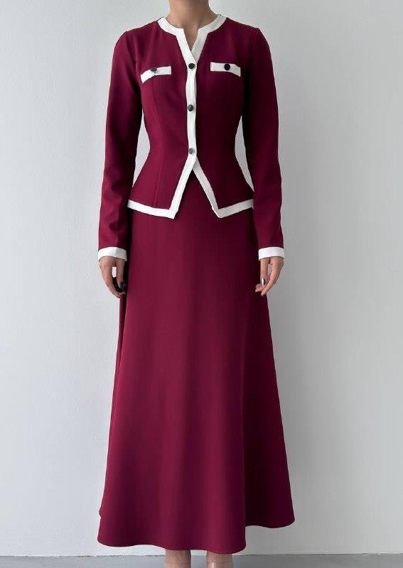 Costum Rax cu detalii nasturi