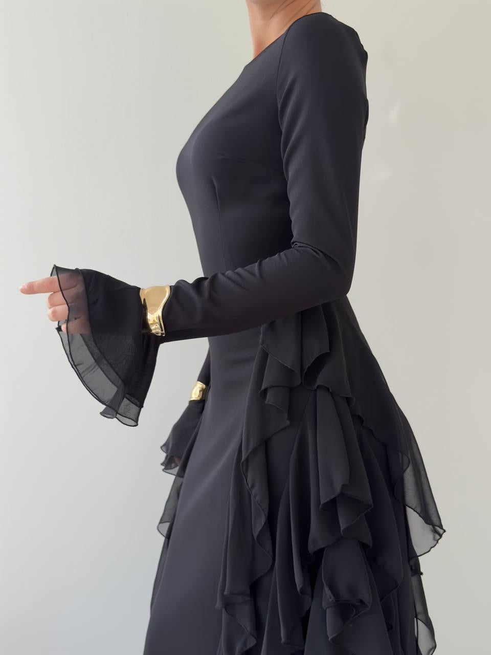 Rochie cu volane Rel