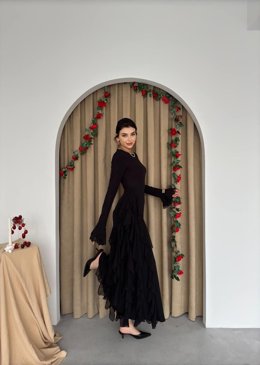 Rochie cu volane Rel