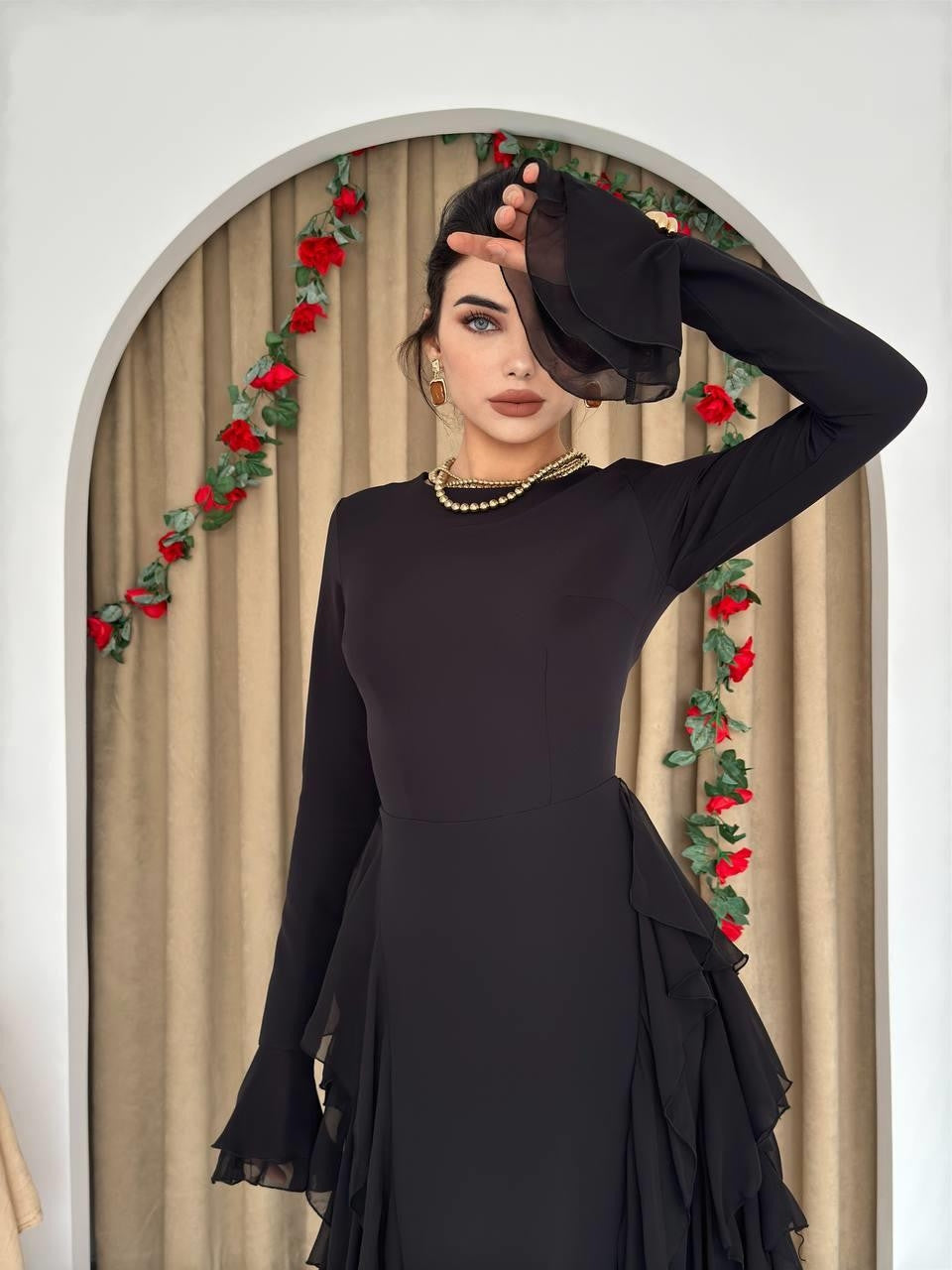 Rochie cu volane Rel