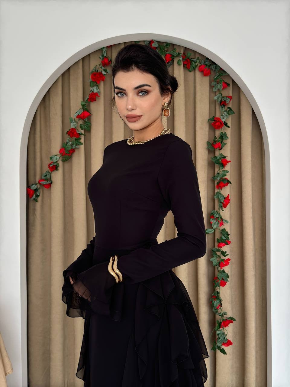 Rochie cu volane Rel
