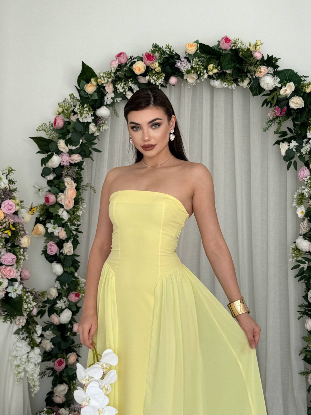 Rochie fără bretele Reny