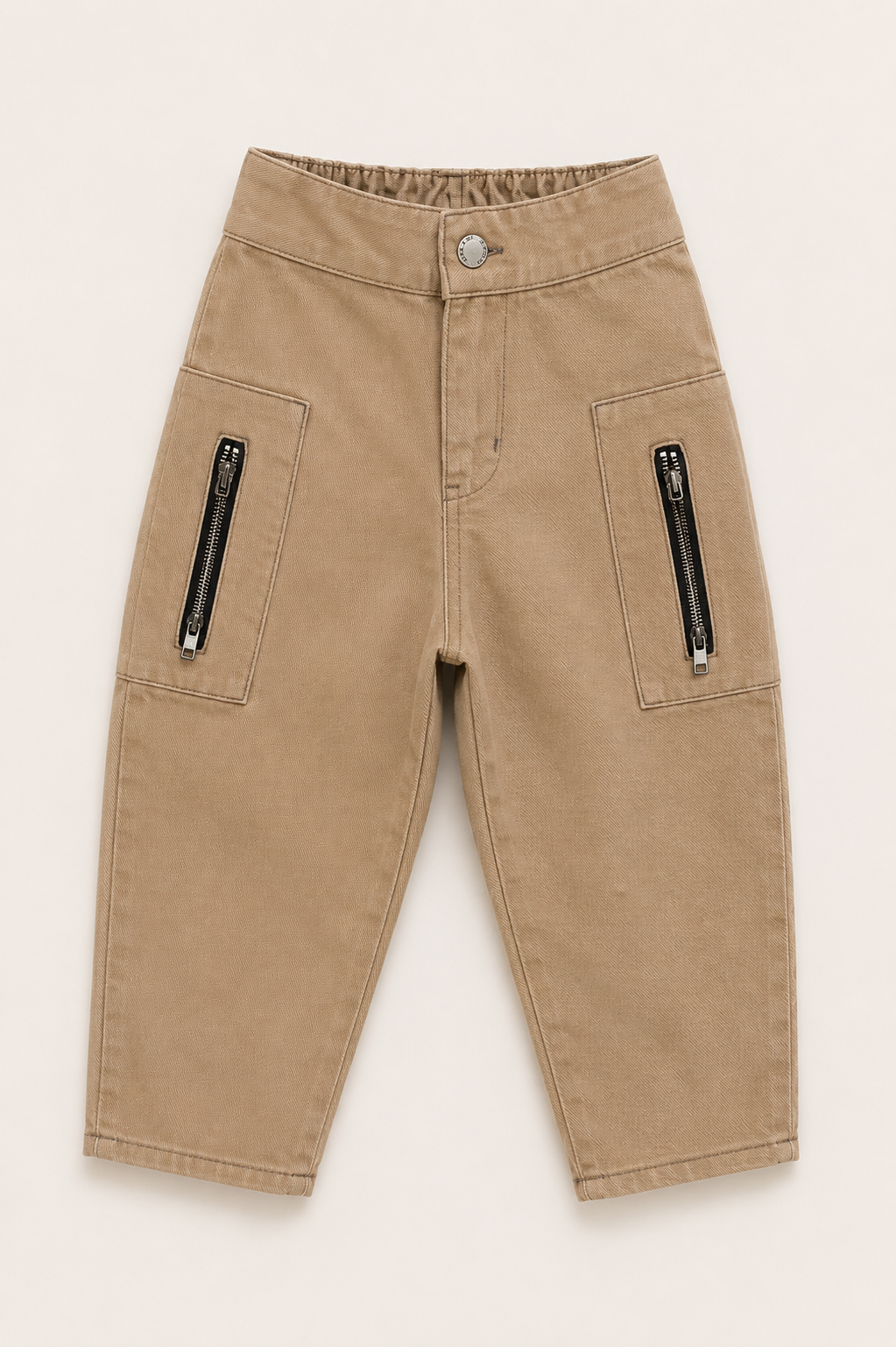 Çocuk Kargo Cepli Denim Pantolon 3–9 Yaş | RG Brand | RG1775 - KAHVERENGİ