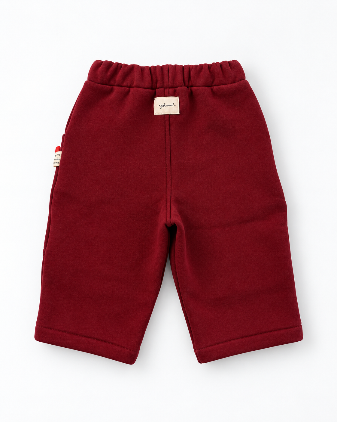 Bebek Bağcıklı Eşofman Pantolon | Cepli, Diz Dikişli | 6 Ay–4 Yaş | Siyah, Bordo | RG404 - BORDO