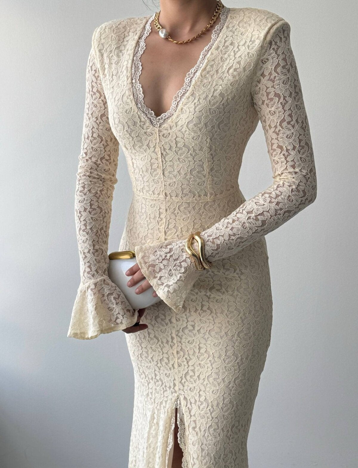Rochie Ruyon cu șliț