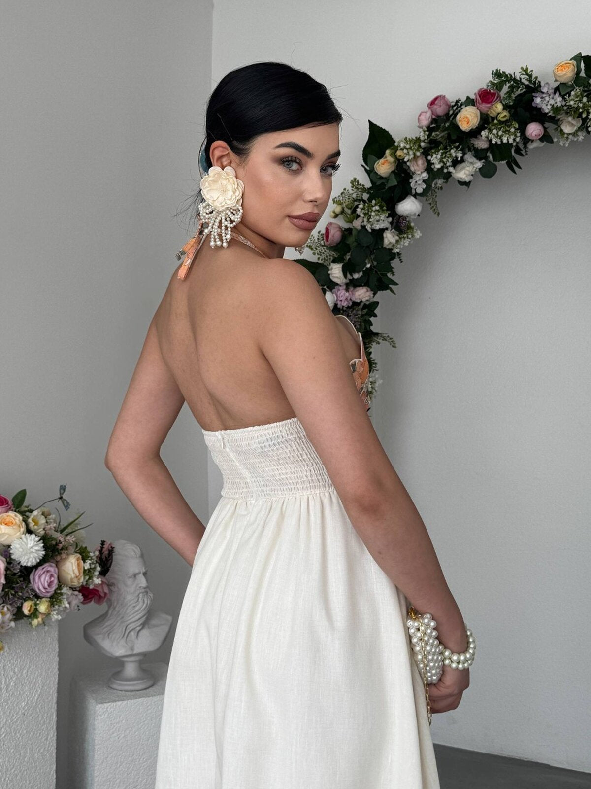 Rochie cu legătură la gât Sean