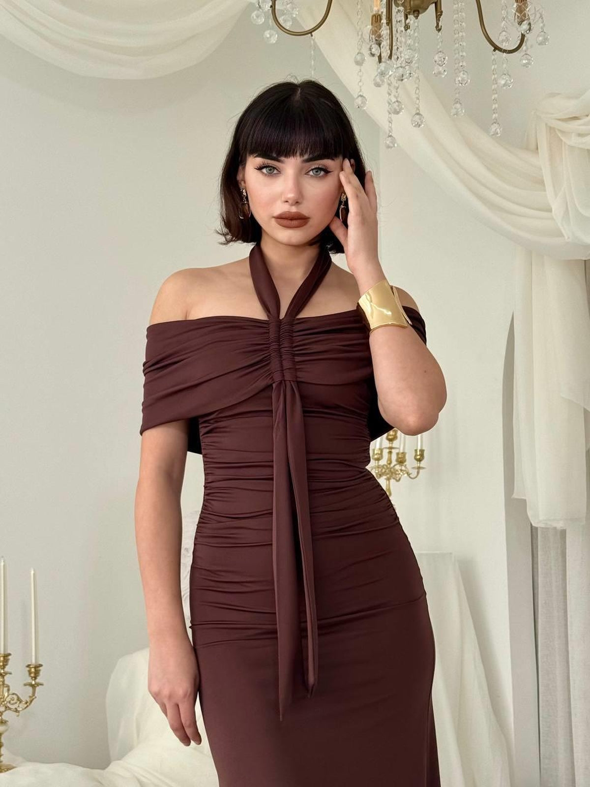 Rochie fără bretele Selen