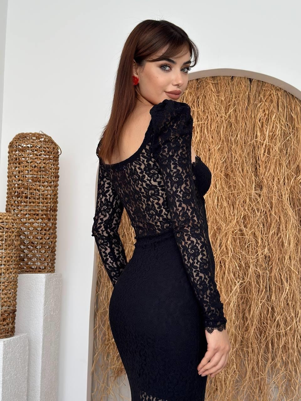 Rochie Siena cu detaliu șliț